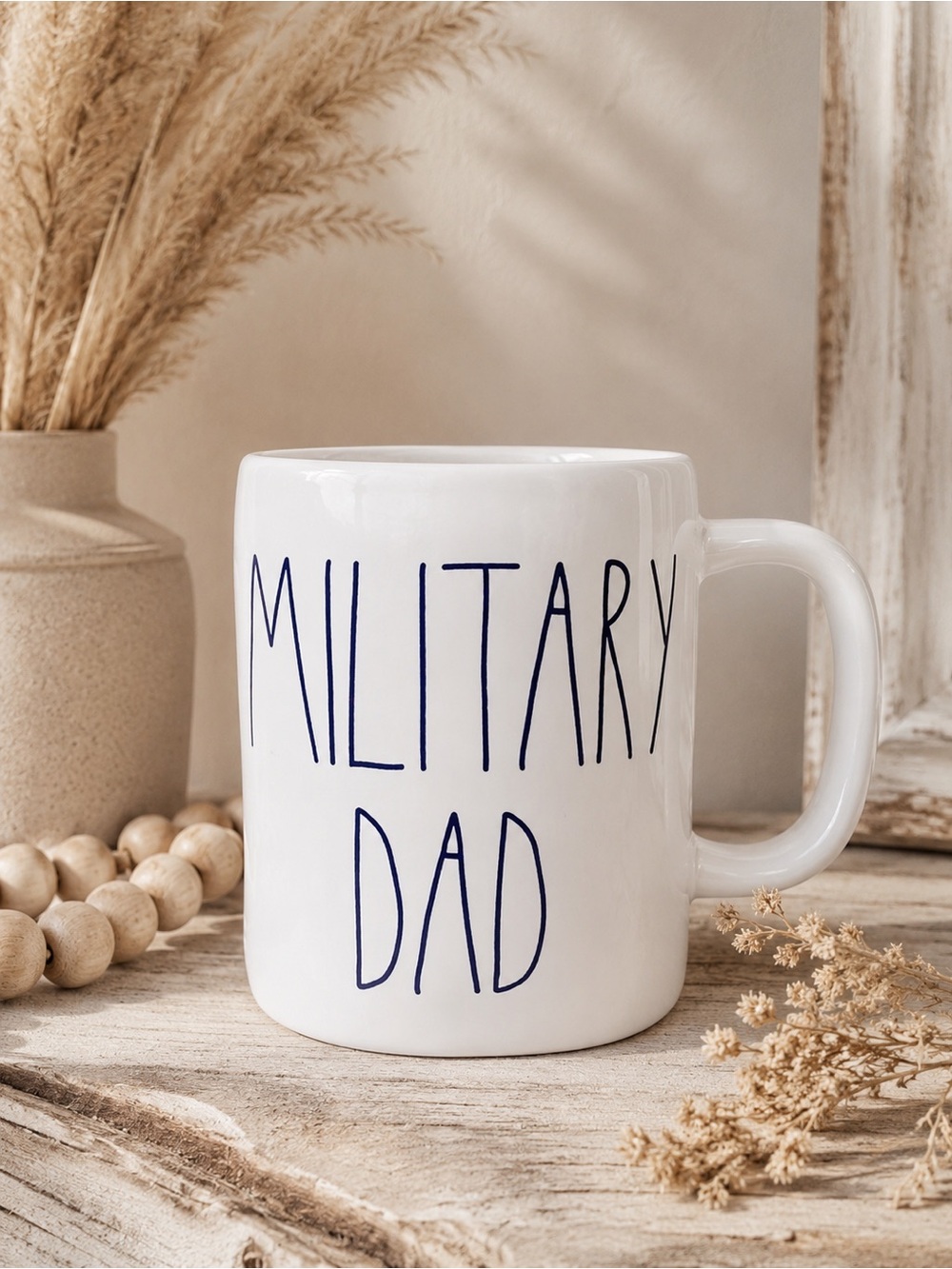 Rae Dunn Military‎ Dad Mug LL Farmhouse Coffee Cup